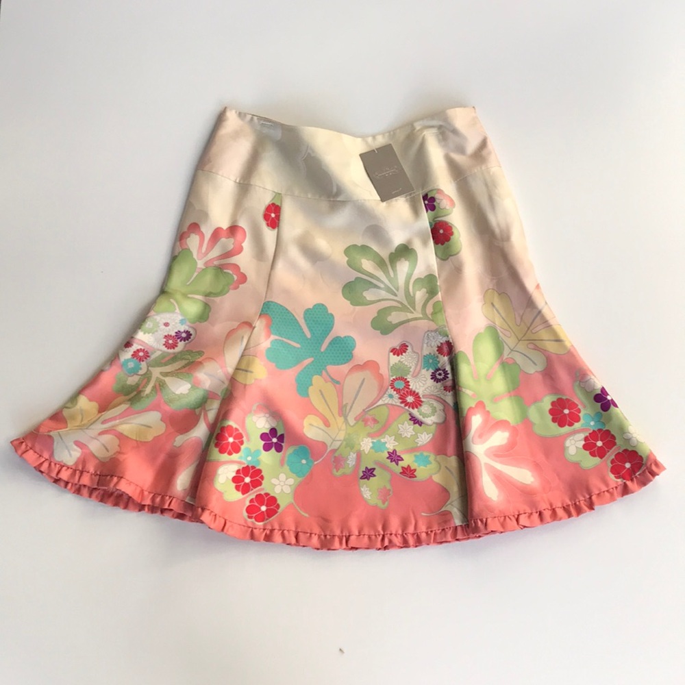 Anthropologie Odile Silk Skirt
